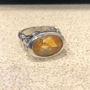 Citrine and Sterling Silver Ring
